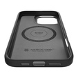 Spigen Case for iPhone 16 Pro, Enzo Aramid MagSafe, carbon black / silver + 9H Tempered Glass
