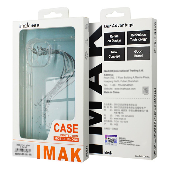 IMAK case for Xiaomi Poco F6 Pro, Dropproof, transparent