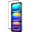 3D Tempered Glass for Infinix Hot 50 4G, black frame
