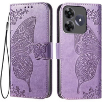 Flip case for Realme C61, Butterfly, purple