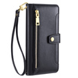 Flip case for OnePlus 12 5G, Wallet Zipper Pocket, black
