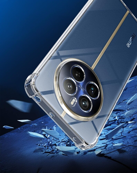 Case for Realme 12+ Plus 5G, Dropproof, transparent
