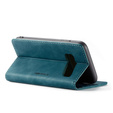 CASEME case for Samsung Galaxy S10, Leather Wallet Case, blue
