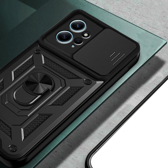 Case for Xiaomi Redmi Note 12 4G, CamShield Slide, black