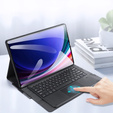 Case + keyboard Samsung Galaxy Tab S10 Ultra, Dux Ducis TouchPad Leather Pen Slot, black
