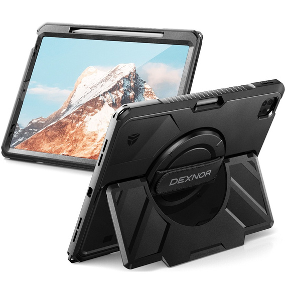 Dexnor 360° case with strap and stylus holder for iPad Pro 13" 2024 (7th gen.)