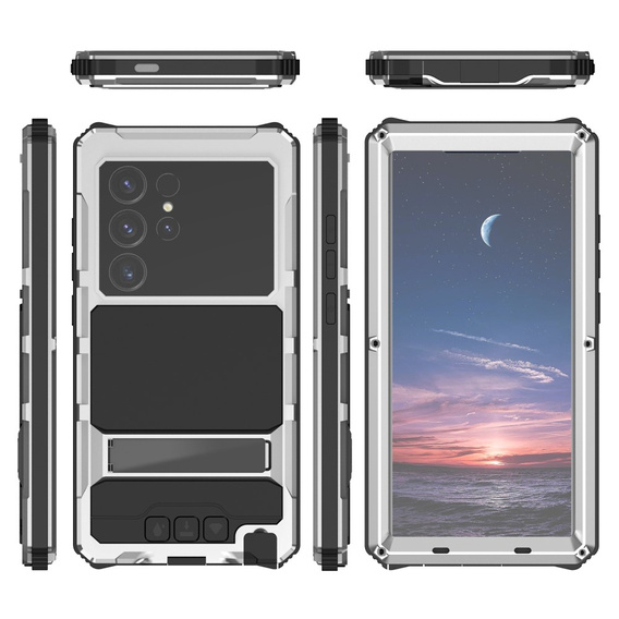 Armored case for Samsung Galaxy S25 Ultra, R-JUST, silver