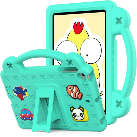 Children's case for iPad mini 7.9" 2019/2015/2014/2013/2012 (5/4/3/2/1 gen.), Cute Patterns, with stand, green