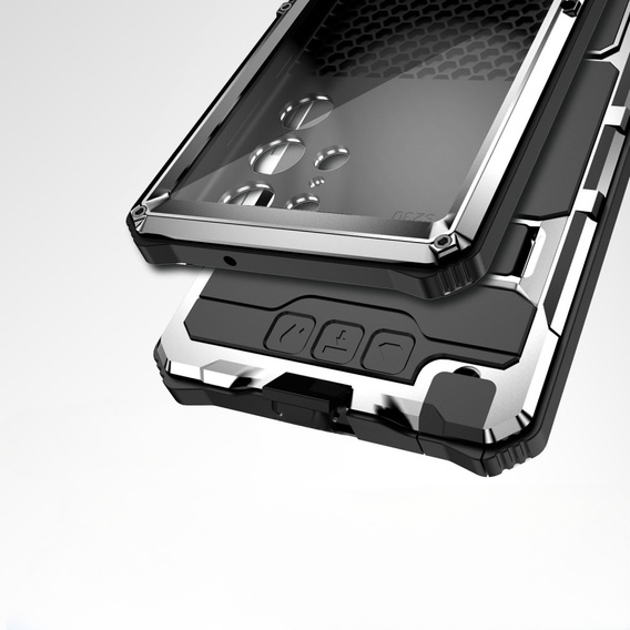 Case for Samsung Galaxy S23 Ultra, R-JUST, armoured, silver