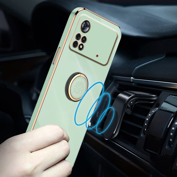 Case for Xiaomi Poco M4 Pro 4G, Electro Ring, mint