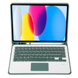 Case + keyboard iPad 10.9 2022 10 Gen, TouchPad Pen Slot, dark green