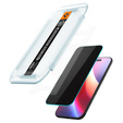 Spigen Glas.TR "EZ FIT" privacy tempered glass HD for iPhone Air (2 pcs)