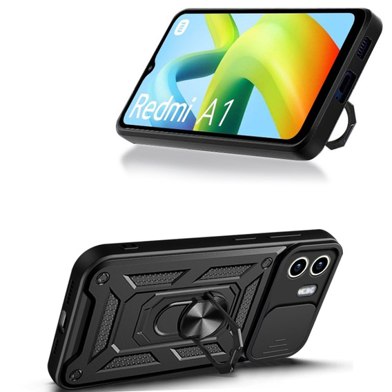 Case for Xiaomi Redmi A1 4G / A2 4G, CamShield Slide, black