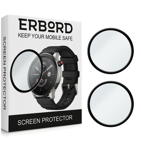 2x ERBORD Hybrid Glass for Amazfit GTR 4 46mm