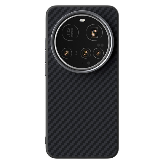 ABEEL Case for Xiaomi 15 Ultra, Carbon Fiber, for MagSafe, black