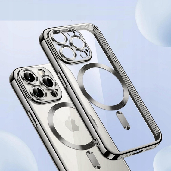 Case for iPhone 16 Pro, Electro MagSafe, titanium grey + Screen Glass