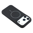 Silicone sleeve for iPhone 17 Pro, for MagSafe, anti-shock, black