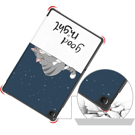 Case for Lenovo Tab M10 Plus 10.6 TB-125F / TB-128F 3 Gen, Smartcase, sleeping cat
