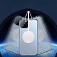 Magnetic Dual Glass MagSafe case for iPhone 13 Pro, blue