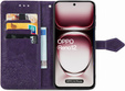 Flip case for Oppo Reno 12, Mandala, purple