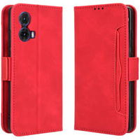 Flip case for Motorola Moto G85, Card Slot, red