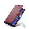 CASEME flip case for Samsung Galaxy A54 5G, Litchi Wallet, red