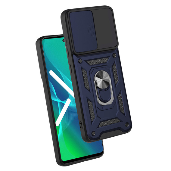 Case for Oppo Reno 6 5G, CamShield Slide, blue