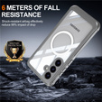 Case for Samsung Galaxy S25 FE, Shockproof, with glass, for MagSafe, grey