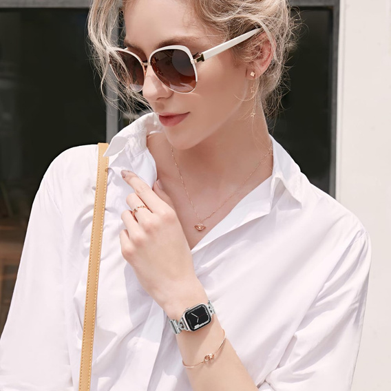 Milanese bracelet for Apple Watch 1/2/3/4/5/6/7/8/SE (38/40/41 MM) - Black