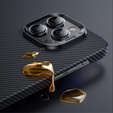 BENKS Kevlar Case for iPhone 15 Pro Max, for MagSafe, Carbon Fiber, black