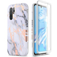 Case for Huawei P30 Pro, Suritch Full Body Marble, white