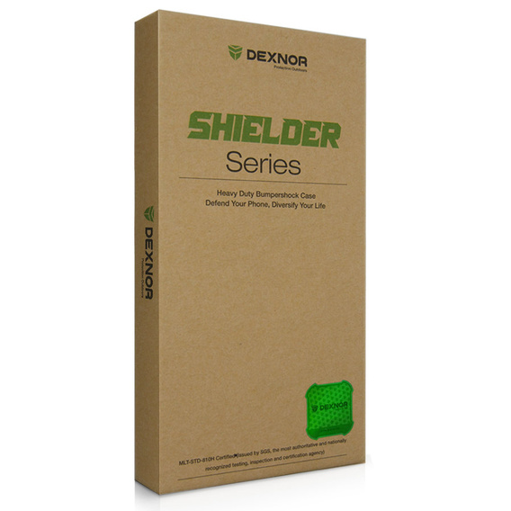 Armored case for Samsung Galaxy S10e, Dexnor Full Body, green