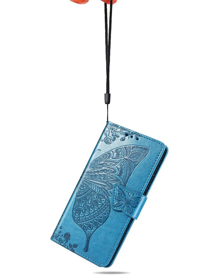 Flip case for Oppo Reno 11F 5G, Butterfly, blue