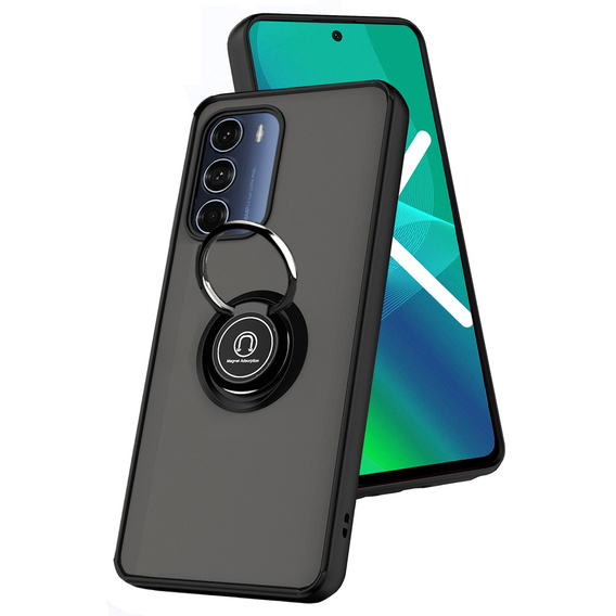 Case for Motorola Moto G200 5G, Frosted Ring, blue