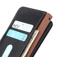 KHAZNEH RFID case for Xiaomi Poco F6, Litchi Texture, black
