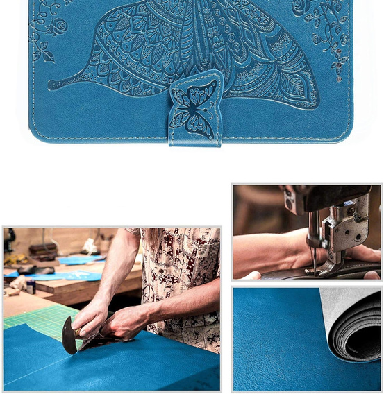Flip case for Oppo A40 / Oppo A40m, Butterfly, blue