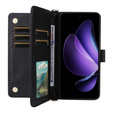 Crossbody Leather Wallet flip case for Oppo Reno 13F 5G, black