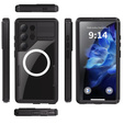 Waterproof case for Samsung Galaxy S25 Ultra, Redpepper, for MagSafe, black