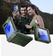 Armored Case for Samsung Galaxy Z Flip7 FE / Z Flip6, Dexnor Clip Holder, green
