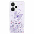 Case for Xiaomi Redmi Note 13 Pro+, Glitter Butterfly, purple