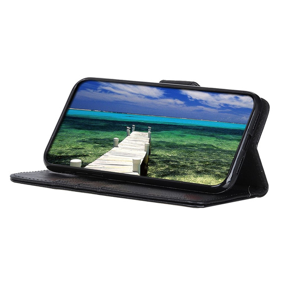 KHAZNEH RFID case for Motorola G85 5G, Litchi Texture, black