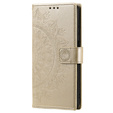Flip case for Samsung Galaxy S23 FE, Mandala, gold