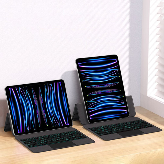 Keyboard Case for iPad Pro 11" 2024, Magnetic Keyboard Touchpad, black