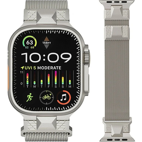 Milanese bracelet for Apple Watch 1/2/3/4/5/6/7/8/SE/ULTRA (42/44/45/49 MM) - Black