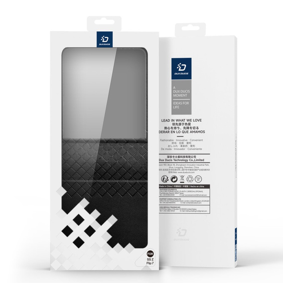 Case Dux Ducis for Samsung Galaxy Z Flip7 5G, Bril, black