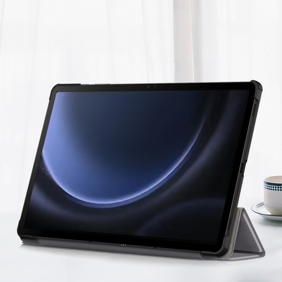 Case for Samsung Galaxy Tab S9 FE+ Plus, Smartcase with stylus space, grey