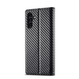 Flap case for Samsung Galaxy A35 5G, Carbon LC.IMEEKE, black