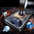 Case for iPhone 16 Pro, Shockproof, with glass, for MagSafe, black
