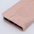 Flip case for Motorola Moto G54 5G, Butterfly, pink rose gold