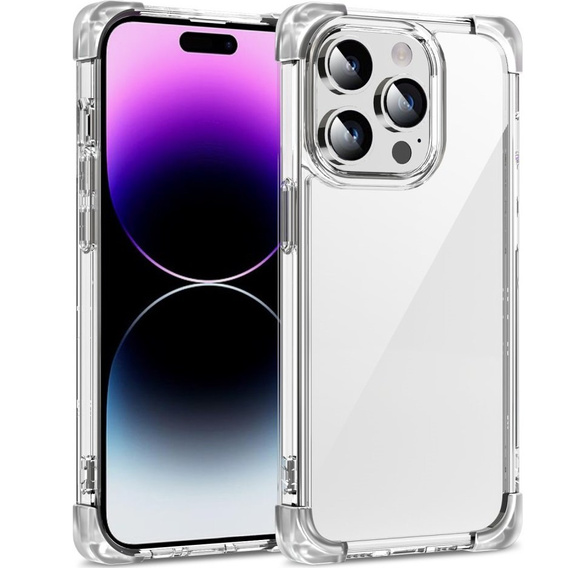 Case for iPhone 14 Pro, ERBORD CornerShield, transparent